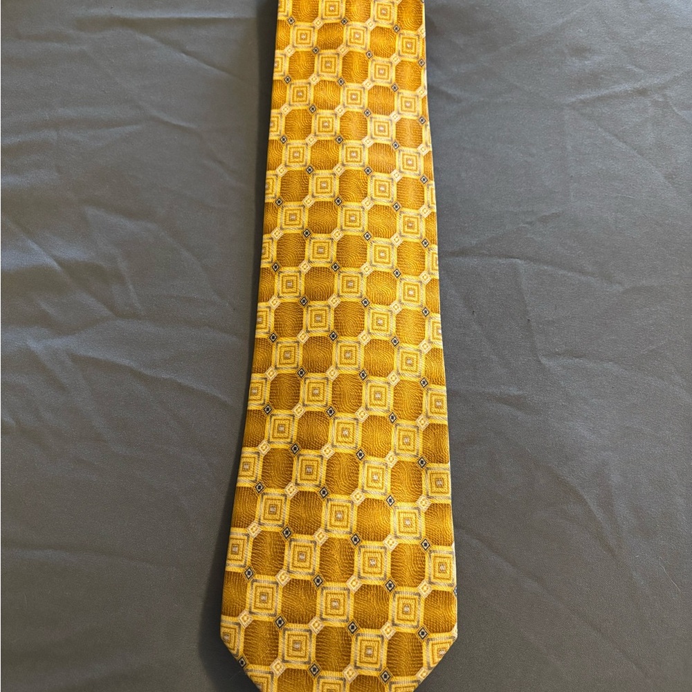 Bocara Luxurious Yellow Geometric Men's‎ Tie